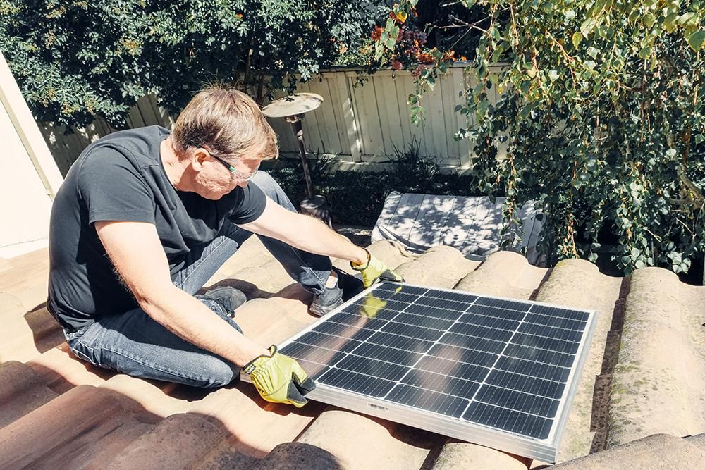 panel on roof